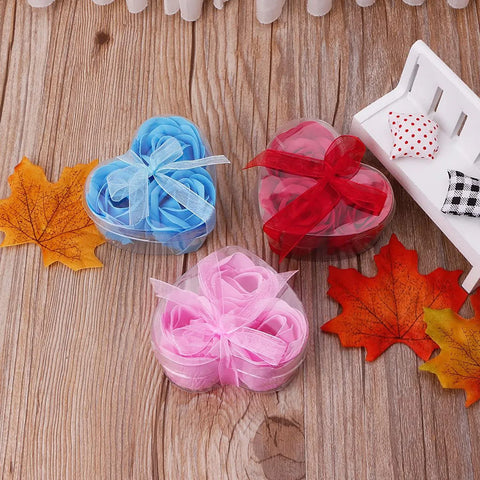 Athena Heart-shaped Gift Box Soap Flower Box For Hand Packaging Flower Wedding Valentines Handmade Gift