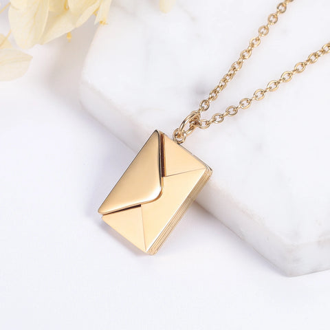 Love Letter Envelope Customized Pendant Necklace Mother Day Gift