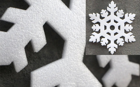 5Pcs High Quality Christmas Ornament White Snowflakes Foam Christmas Snowflake Tree Window Christmas Decorations