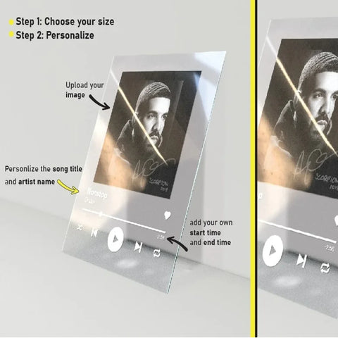 Customized Acrylic Album Cover Music Keychain