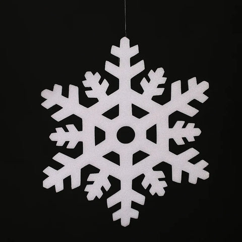 5Pcs High Quality Christmas Ornament White Snowflakes Foam Christmas Snowflake Tree Window Christmas Decorations