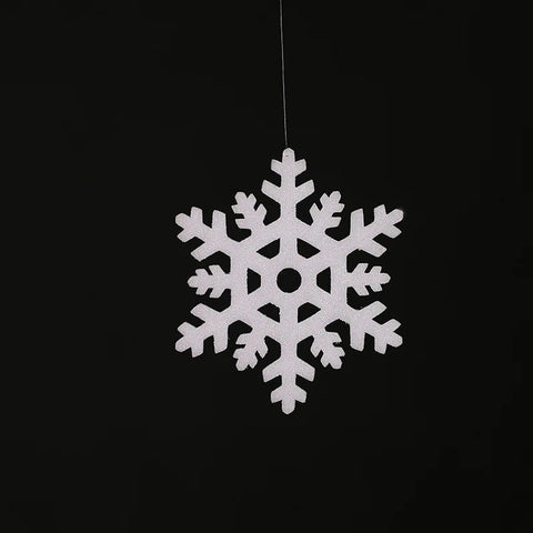 5Pcs High Quality Christmas Ornament White Snowflakes Foam Christmas Snowflake Tree Window Christmas Decorations