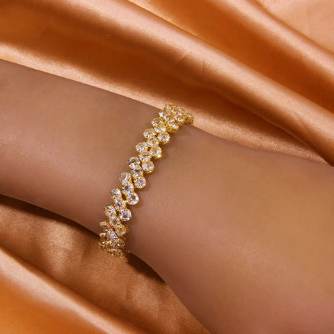 Multi Layer Rhinestone Bracelet Bangles