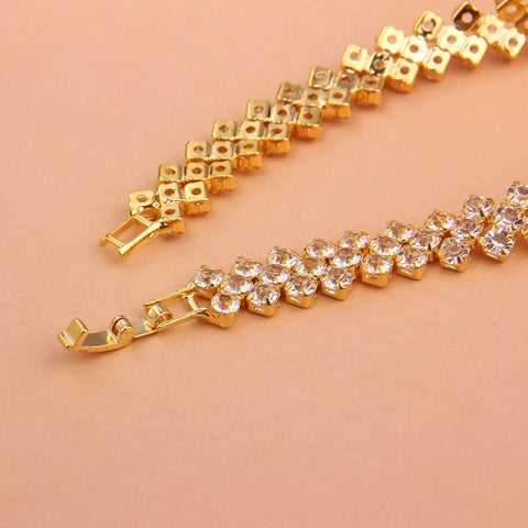 Multi Layer Rhinestone Bracelet Bangles