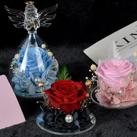 Artificial Flowerred Roses Angel Gifts Romantic Love Gifts for Valentines Day