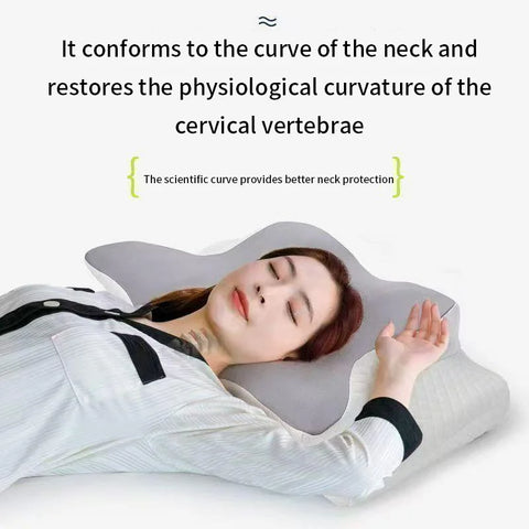 Cooling Memory Foam Pillow – Ergonomic Neck Support