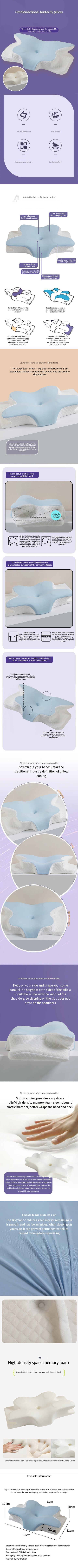 Cooling Memory Foam Pillow – Ergonomic Neck Support