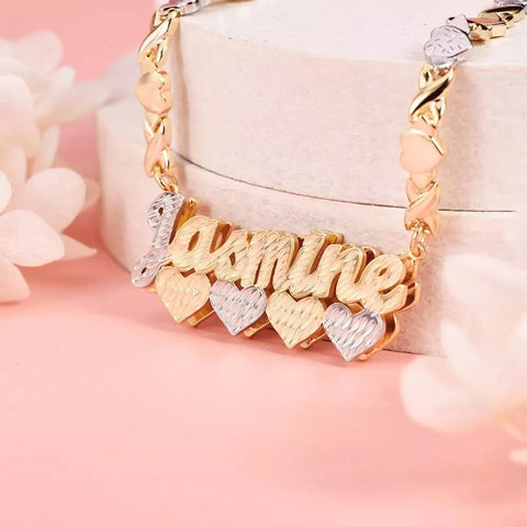 Personalized Custom Gold Plated Name Necklace