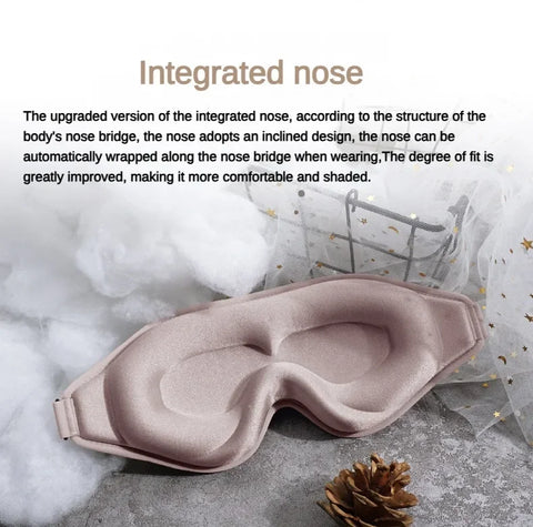 3D Memory Foam Sleep Mask – Light Blocking Eye Cover