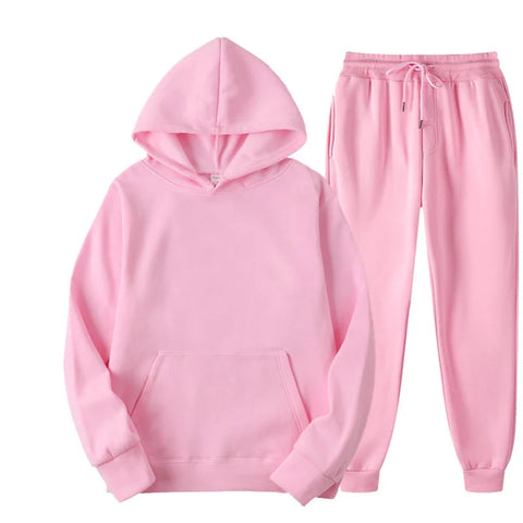 Men's Hooded Sweatshirts 2 pieces Hoodie+Pants Men Tracksuit Sportswear Autumn Winter Men Suit Men's Clothing Leisure Sets Male