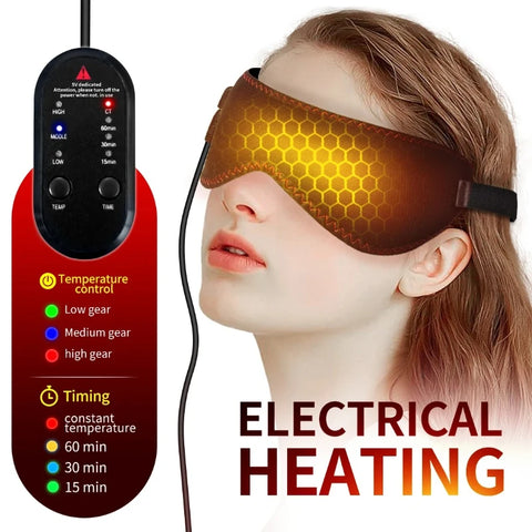 Heated Eye Mask – 3-Level Warm Compress for Relaxation & Sleep