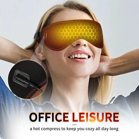 Heated Eye Mask – 3-Level Warm Compress for Relaxation & Sleep
