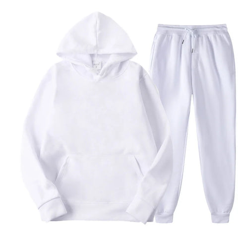 Men's Hooded Sweatshirts 2 pieces Hoodie+Pants Men Tracksuit Sportswear Autumn Winter Men Suit Men's Clothing Leisure Sets Male