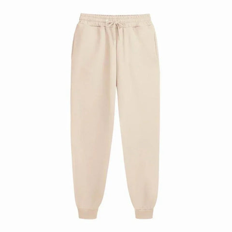 Men's Casual Sweatpants Fleece Sports Pants Unisex Fashion Solid Loose Trousers Streetwear Autumn Winter Jogging Fitness Pants