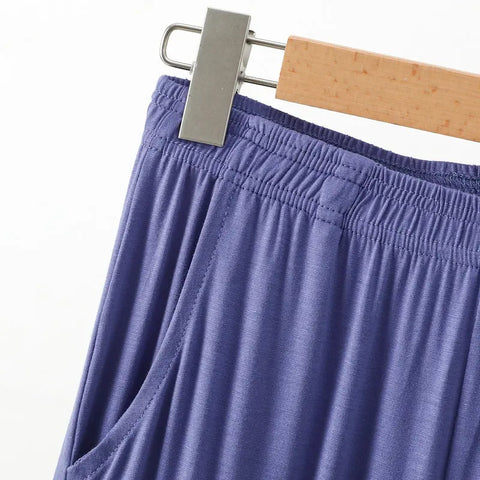 Women’s Modal Wide-Leg Pants – Loose Fit Lounge Trousers