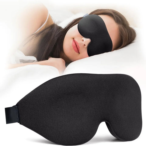 3D Memory Foam Sleep Mask – Light Blocking & Travel Eye Cover