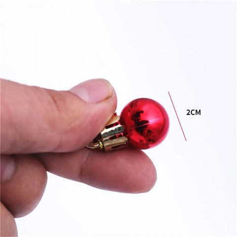 24pcs/box 2CM Mini Christmas Plastic Balls Pendant Xmas Party Hanging Ornament Christmas Tree Decor New Year Wedding Decorations