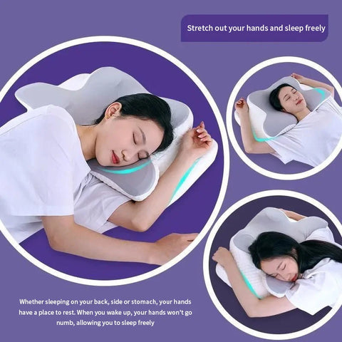 Cooling Memory Foam Pillow – Ergonomic Neck Support