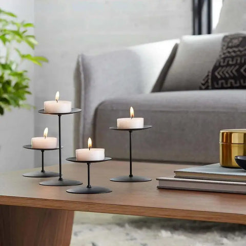 Unscented Tea Light Candle New Round Tea Smokeless Candle Christmas Items Home Decor Paraffin Candle Wedding Party Decoration