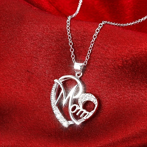 Heart Mom Necklace Pendant