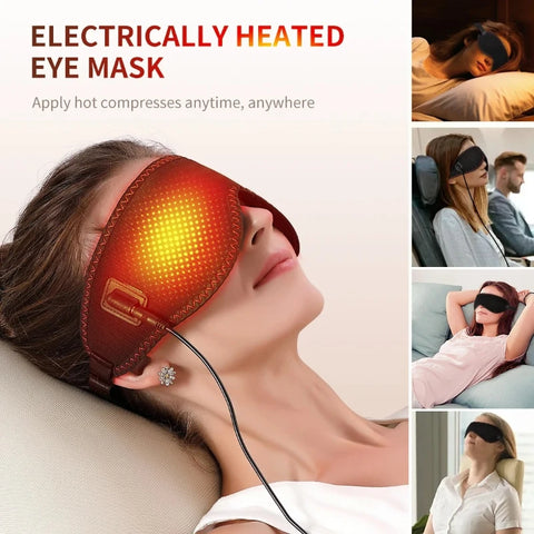 Heated Eye Mask – 3-Level Warm Compress for Relaxation & Sleep