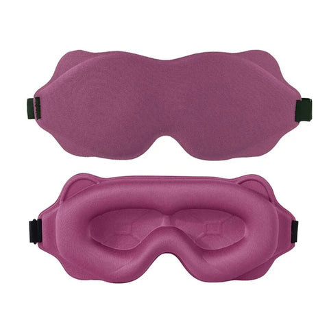 3D Memory Foam Sleep Mask – Light Blocking & Travel Eye Cover