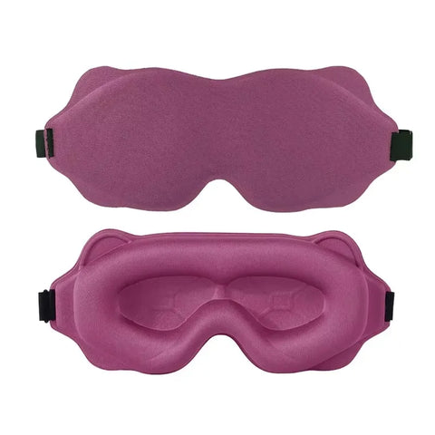 3D Memory Foam Sleep Mask – Light Blocking Eye Cover