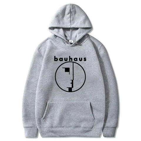Men's Hoodie Bauhaus Post Punk Goth Rock Crew Neck Graphic Printed Sweatshirt Fashion Casual Plus Size Women Pullover Hoody