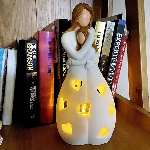 Candlestick Holder with Flickering LED Candle Memorial Gifts
