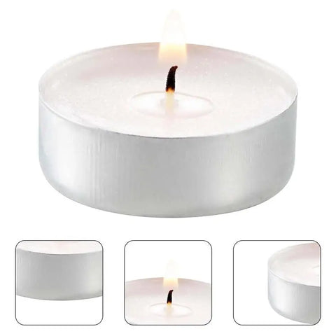 Unscented Tea Light Candle New Round Tea Smokeless Candle Christmas Items Home Decor Paraffin Candle Wedding Party Decoration