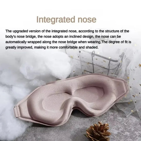 3D Memory Foam Sleep Mask – Light Blocking Eye Cover
