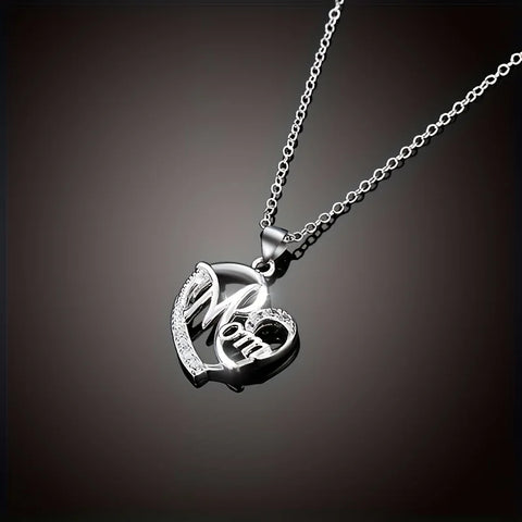 Heart Mom Necklace Pendant