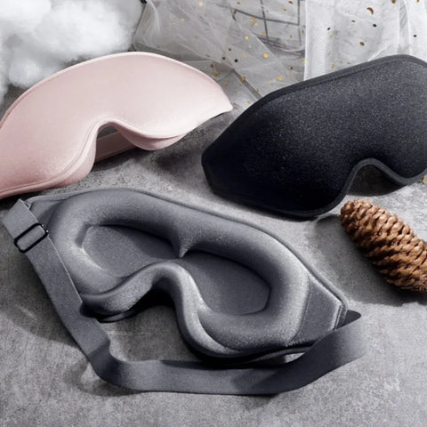 3D Memory Foam Sleep Mask – Light Blocking Eye Cover