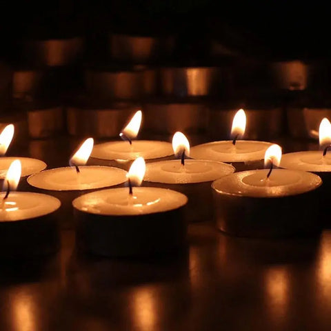 Unscented Tea Light Candle New Round Tea Smokeless Candle Christmas Items Home Decor Paraffin Candle Wedding Party Decoration