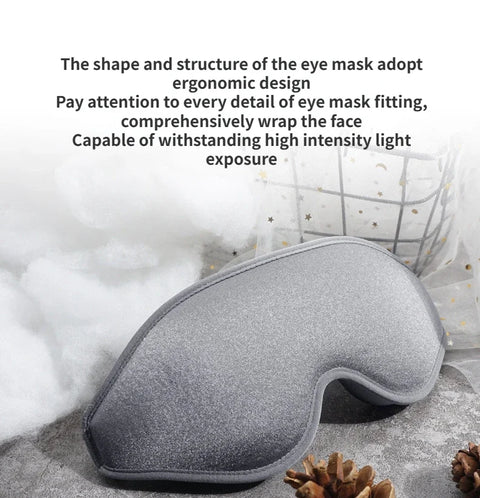 3D Memory Foam Sleep Mask – Light Blocking Eye Cover