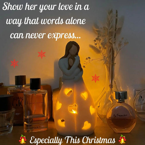 Candlestick Holder with Flickering LED Candle Memorial Gifts