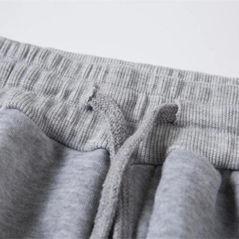 Men's Casual Sweatpants Fleece Sports Pants Unisex Fashion Solid Loose Trousers Streetwear Autumn Winter Jogging Fitness Pants