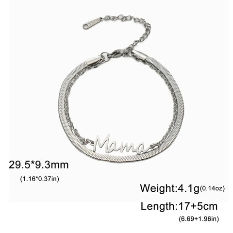 Double Layers Charms Bracelet Mother's Day Gifts