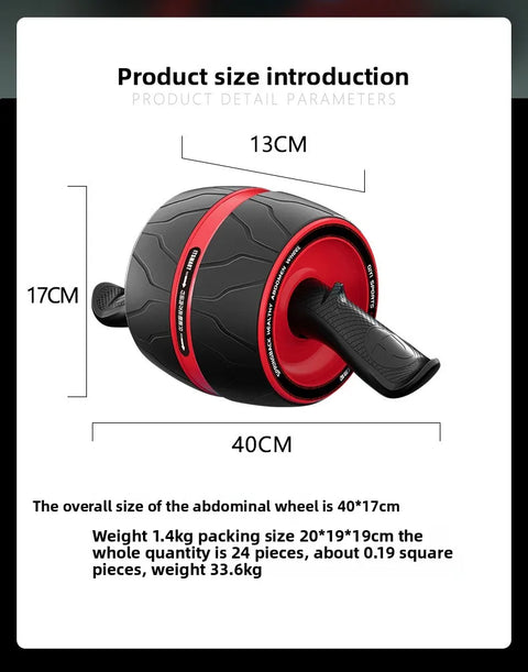 Rebound Ab Roller with Knee Mat – Core Strength Trainer