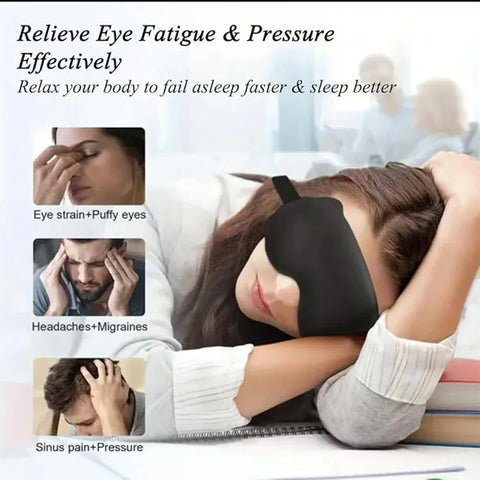 3D Memory Foam Sleep Mask – Light Blocking & Travel Eye Cover