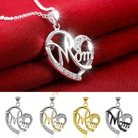 Heart Mom Necklace Pendant