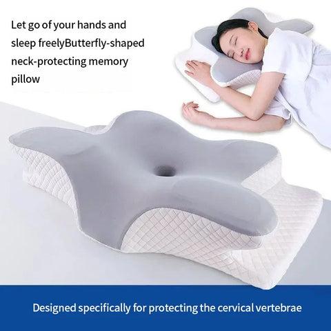 Cooling Memory Foam Pillow – Ergonomic Neck Support