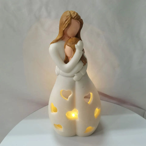 Candlestick Holder with Flickering LED Candle Memorial Gifts