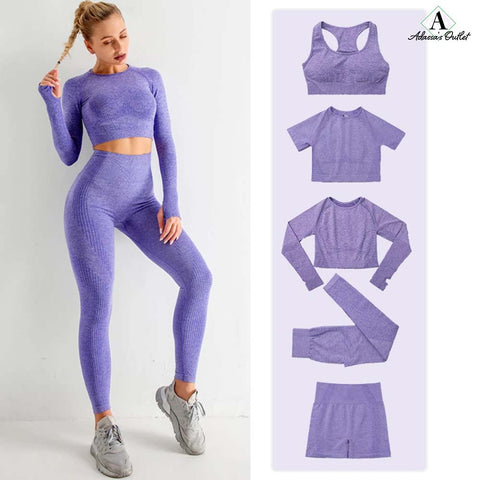 Yoga Shirts Long Sleeve Crop Top