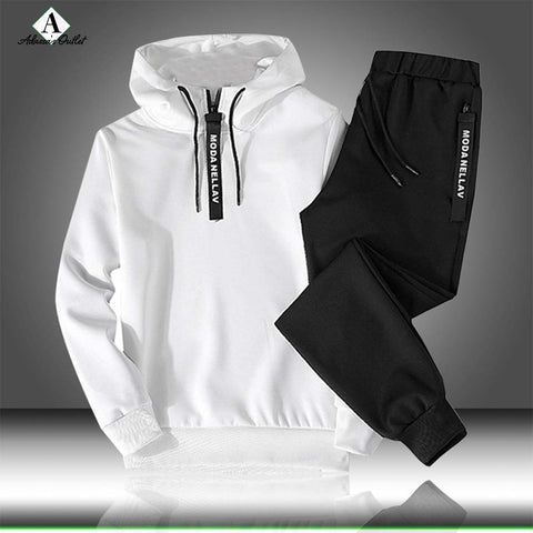 Men's Tracksuit Hooded Sweatshirt + Suit