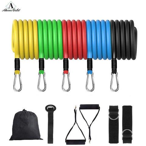 11 IN 1 Latex Resistance Bands Set