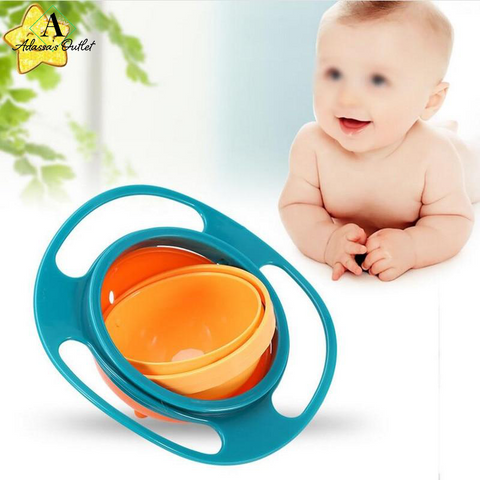 360 Rotating Kid-Proof Gyro Spill Bowl