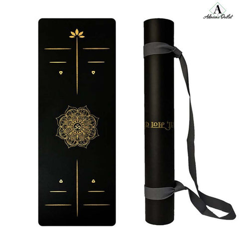 183*68CM Bronzing PU Rubber Exercise Mat
