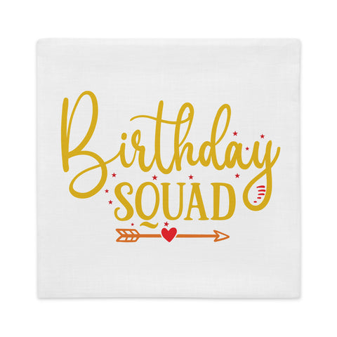 Birthday Squad Premium Pillow Case