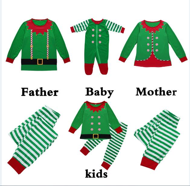 Elf-Themed Matching Family Christmas Outfits